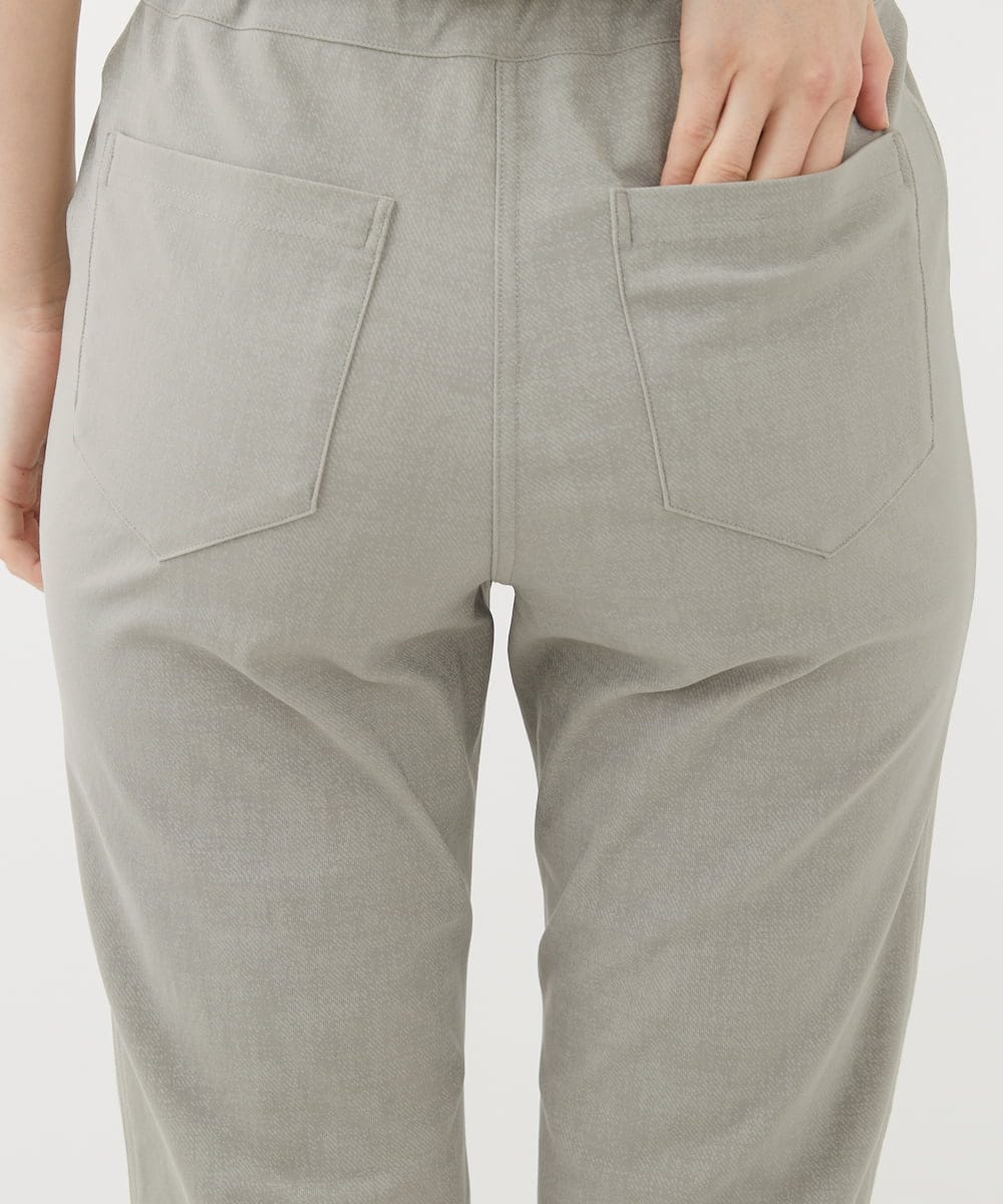 NHLAC80170 GIANNI LO GIUDICE(小さいサイズ)(メゾン ドゥ サンク) ホワイトビューレハイテンションストレッチパンツ グレー
