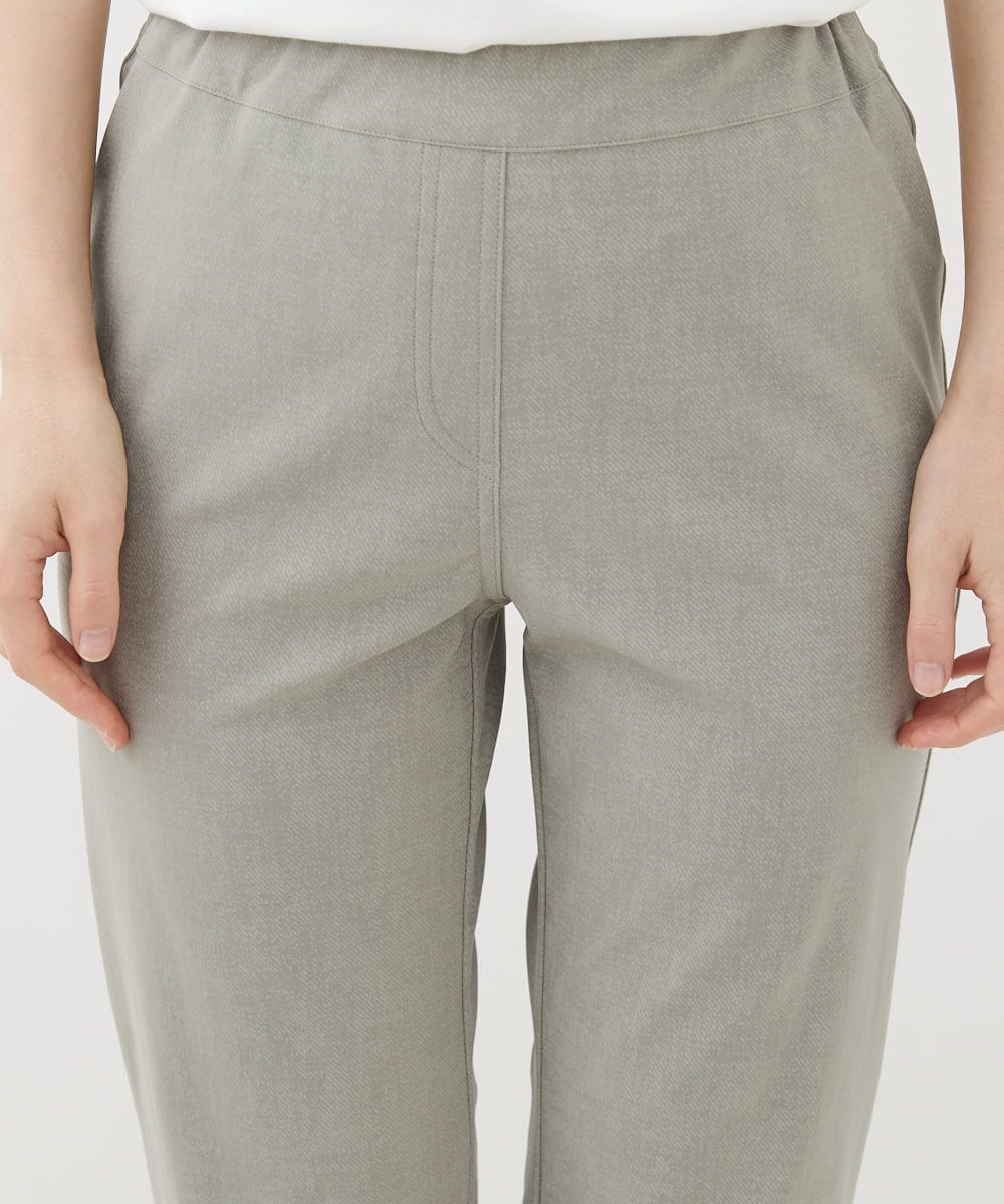 NHLAC80170 GIANNI LO GIUDICE(小さいサイズ)(メゾン ドゥ サンク) ホワイトビューレハイテンションストレッチパンツ グレー