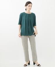 NHLAC80170 GIANNI LO GIUDICE(小さいサイズ)(メゾン ドゥ サンク) ホワイトビューレハイテンションストレッチパンツ グレー