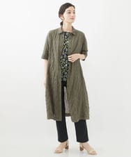 NHLAC80170 GIANNI LO GIUDICE(小さいサイズ)(メゾン ドゥ サンク) ホワイトビューレハイテンションストレッチパンツ グレー