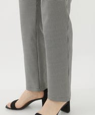 NHLAC81170 GIANNI LO GIUDICE(小さいサイズ)(メゾン ドゥ サンク) ハーフ千鳥柄ハイテンションストレッチパンツ アイボリー×ブラック
