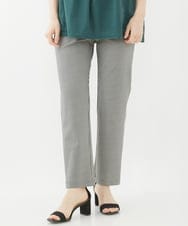 NHLAC81170 GIANNI LO GIUDICE(小さいサイズ)(メゾン ドゥ サンク) ハーフ千鳥柄ハイテンションストレッチパンツ アイボリー×ブラック