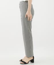 NHLAC81170 GIANNI LO GIUDICE(小さいサイズ)(メゾン ドゥ サンク) ハーフ千鳥柄ハイテンションストレッチパンツ アイボリー×ブラック