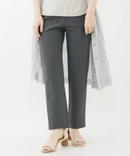 NHLAC81170 GIANNI LO GIUDICE(小さいサイズ)(メゾン ドゥ サンク) ハーフ千鳥柄ハイテンションストレッチパンツ ダークグレー×ブラック