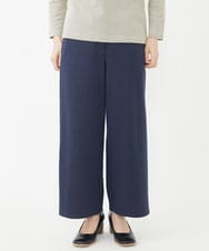 NHLAC83210 GIANNI LO GIUDICE(小さいサイズ)(メゾン ドゥ サンク) デニムジャージーセミワイドパンツ ネイビー