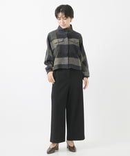 NHLAC84190 GIANNI LO GIUDICE(小さいサイズ)(メゾン ドゥ サンク) [6色展開]両面起毛2WAYストレッチワイドストレートパンツ ライトグレー
