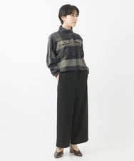 NHLAC84190 GIANNI LO GIUDICE(小さいサイズ)(メゾン ドゥ サンク) [6色展開]両面起毛2WAYストレッチワイドストレートパンツ ライトグレー