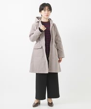 NHLAC84190 GIANNI LO GIUDICE(小さいサイズ)(メゾン ドゥ サンク) [6色展開]両面起毛2WAYストレッチワイドストレートパンツ ライトグレー