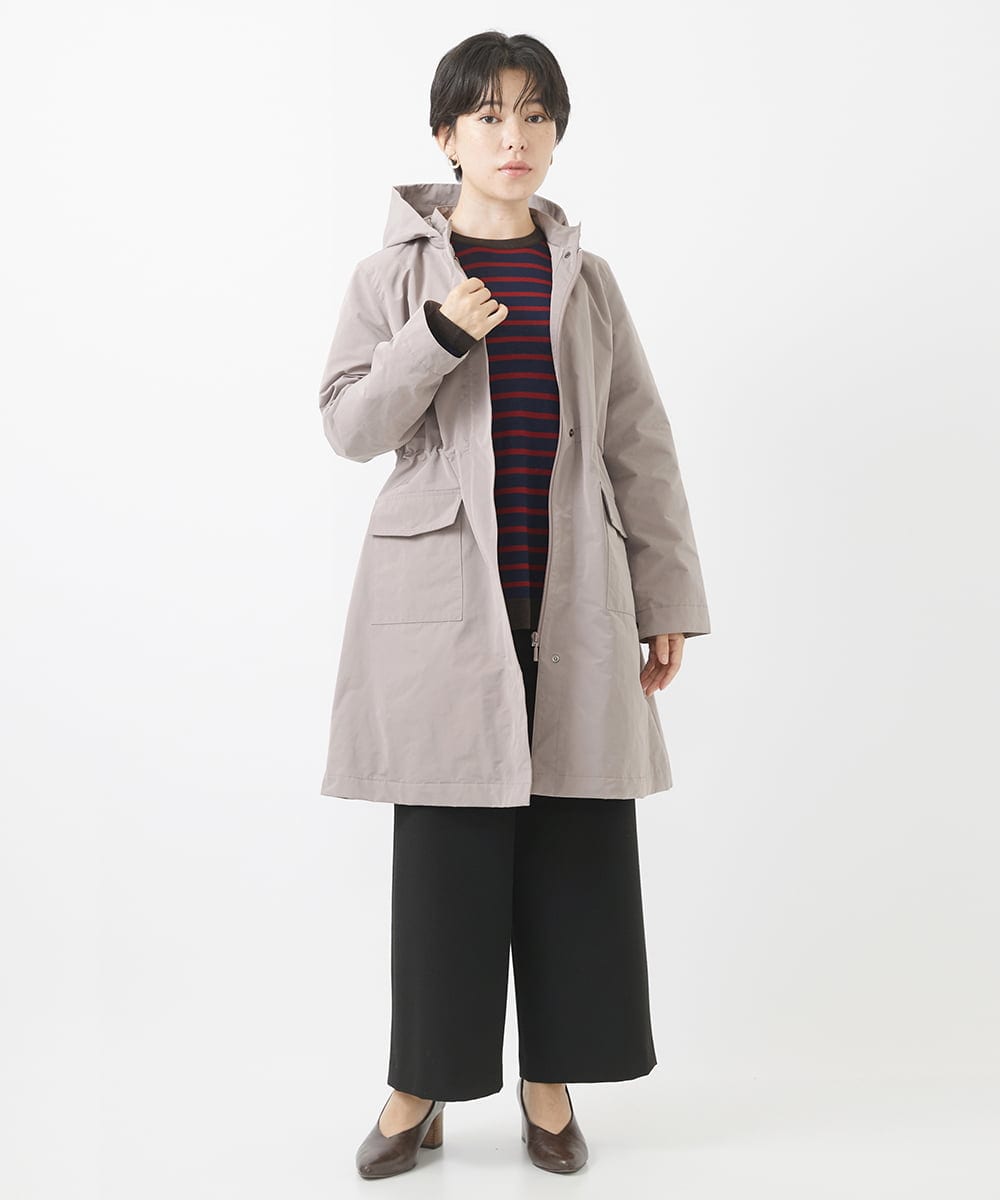 NHLAC84190 GIANNI LO GIUDICE(小さいサイズ)(メゾン ドゥ サンク) [6色展開]両面起毛2WAYストレッチワイドストレートパンツ ライトグレー