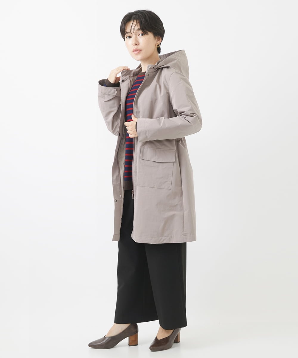 NHLAC84190 GIANNI LO GIUDICE(小さいサイズ)(メゾン ドゥ サンク) [6色展開]両面起毛2WAYストレッチワイドストレートパンツ ライトグレー