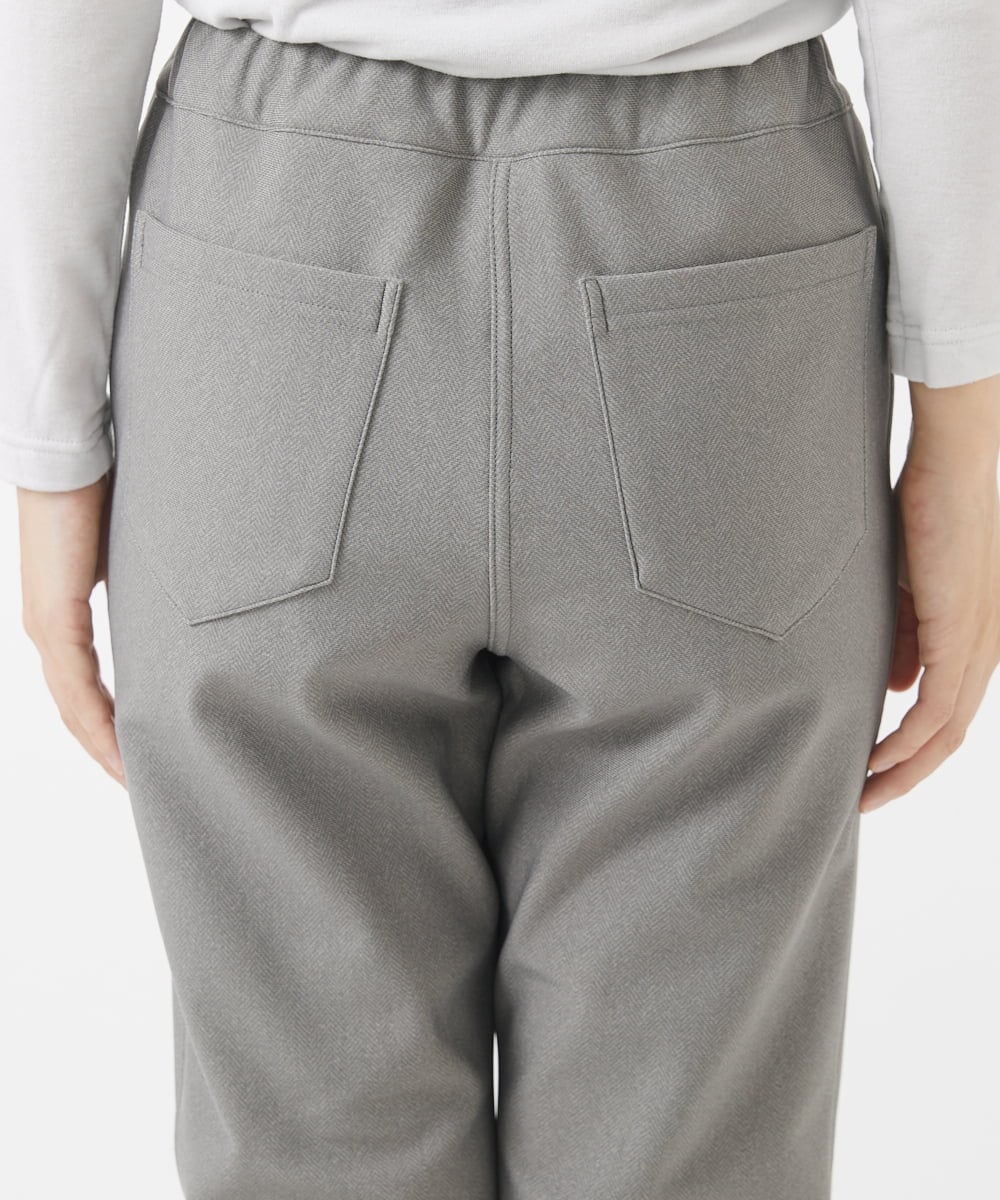 NHLAC88170 GIANNI LO GIUDICE(小さいサイズ)(メゾン ドゥ サンク) ヘリンボーン柄ハイテンションストレッチパンツ グレー