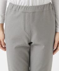 NHLAC88170 GIANNI LO GIUDICE(小さいサイズ)(メゾン ドゥ サンク) ヘリンボーン柄ハイテンションストレッチパンツ グレー