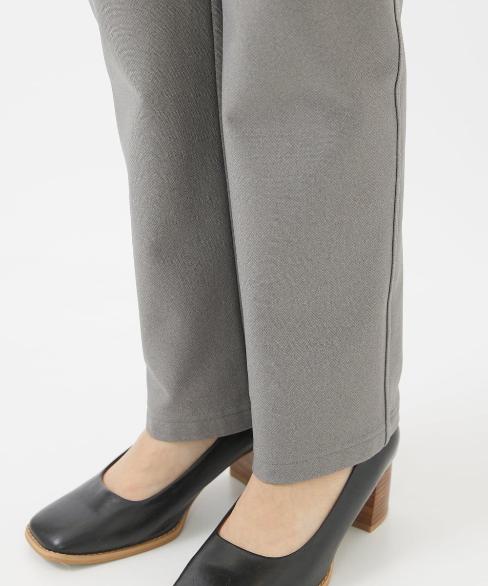 NHLAC88170 GIANNI LO GIUDICE(小さいサイズ)(メゾン ドゥ サンク) ヘリンボーン柄ハイテンションストレッチパンツ グレー
