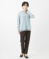 NHLAC88170 GIANNI LO GIUDICE(小さいサイズ)(メゾン ドゥ サンク) ヘリンボーン柄ハイテンションストレッチパンツ グレー