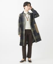 NHLAC88170 GIANNI LO GIUDICE(小さいサイズ)(メゾン ドゥ サンク) ヘリンボーン柄ハイテンションストレッチパンツ グレー