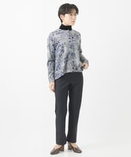 NHLAC88170 GIANNI LO GIUDICE(小さいサイズ)(メゾン ドゥ サンク) ヘリンボーン柄ハイテンションストレッチパンツ グレー
