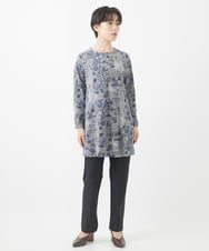 NHLAC88170 GIANNI LO GIUDICE(小さいサイズ)(メゾン ドゥ サンク) ヘリンボーン柄ハイテンションストレッチパンツ グレー