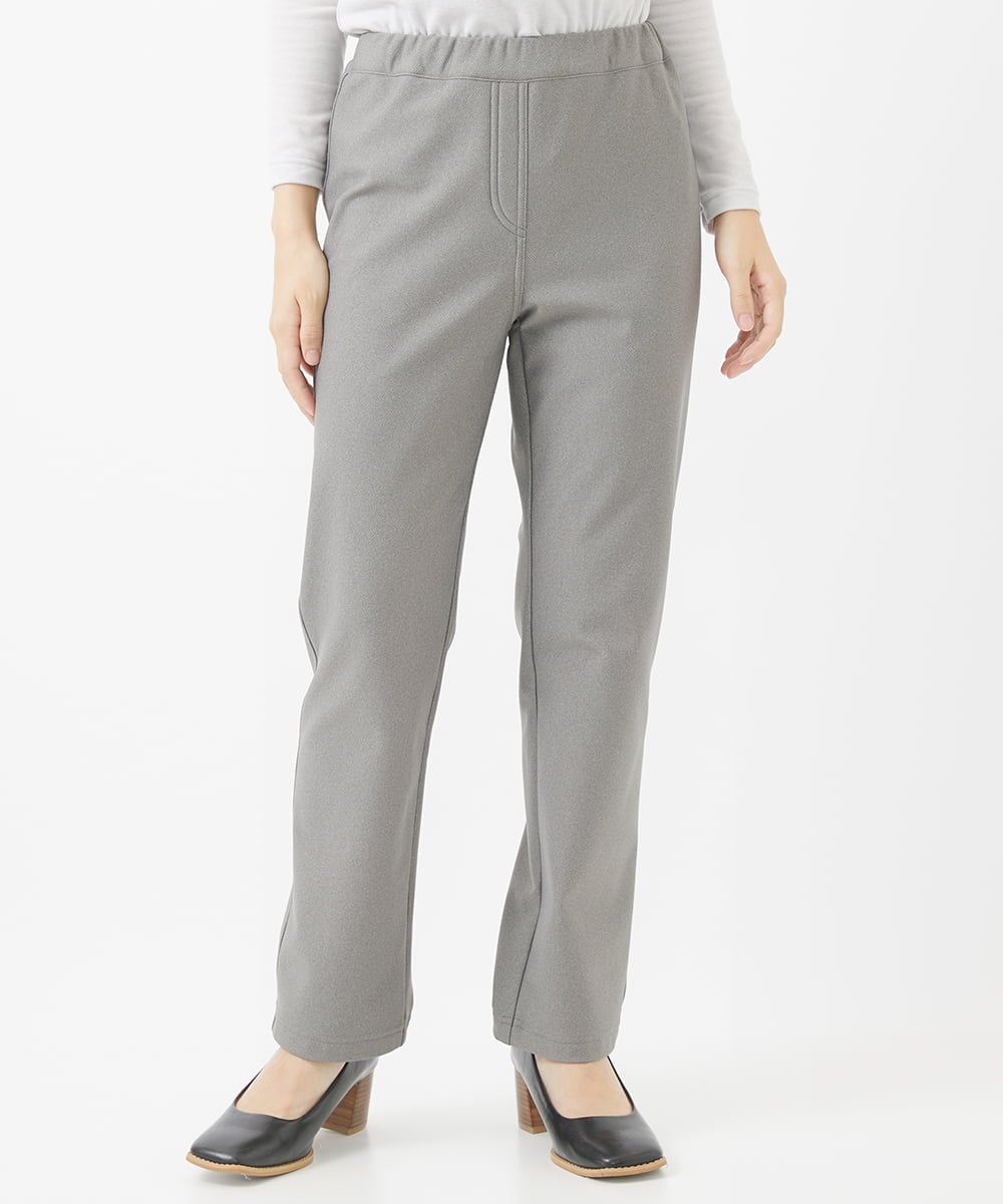 NHLAC88170 GIANNI LO GIUDICE(小さいサイズ)(メゾン ドゥ サンク) ヘリンボーン柄ハイテンションストレッチパンツ グレー