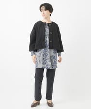 NHLAC88170 GIANNI LO GIUDICE(小さいサイズ)(メゾン ドゥ サンク) ヘリンボーン柄ハイテンションストレッチパンツ グレー