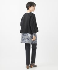 NHLAC88170 GIANNI LO GIUDICE(小さいサイズ)(メゾン ドゥ サンク) ヘリンボーン柄ハイテンションストレッチパンツ グレー