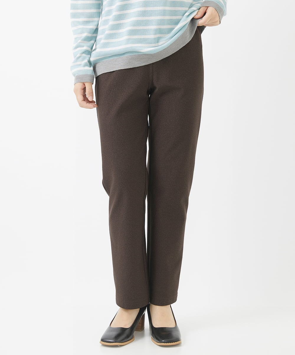 NHLAC88170 GIANNI LO GIUDICE(小さいサイズ)(メゾン ドゥ サンク) ヘリンボーン柄ハイテンションストレッチパンツ グレー