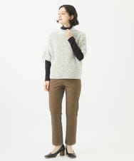 NHLAC89170 GIANNI LO GIUDICE(小さいサイズ)(メゾン ドゥ サンク) 裏起毛ツイードプリントハイテンションストレッチパンツ ベージュ