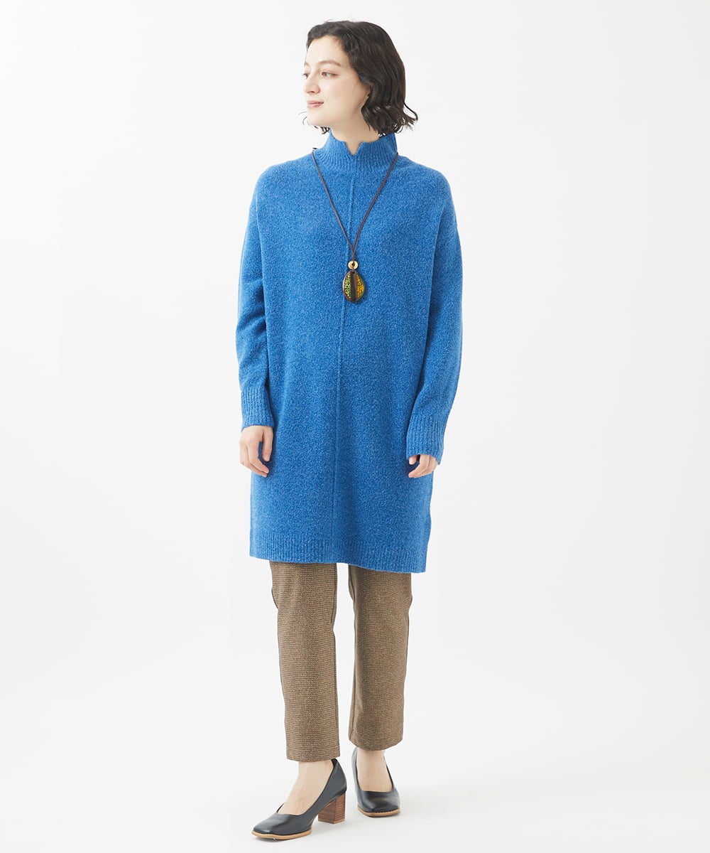 NHLAC89170 GIANNI LO GIUDICE(小さいサイズ)(メゾン ドゥ サンク) 裏起毛ツイードプリントハイテンションストレッチパンツ ベージュ