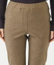 NHLAC89170 GIANNI LO GIUDICE(小さいサイズ)(メゾン ドゥ サンク) 裏起毛ツイードプリントハイテンションストレッチパンツ ベージュ