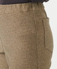NHLAC89170 GIANNI LO GIUDICE(小さいサイズ)(メゾン ドゥ サンク) 裏起毛ツイードプリントハイテンションストレッチパンツ ベージュ