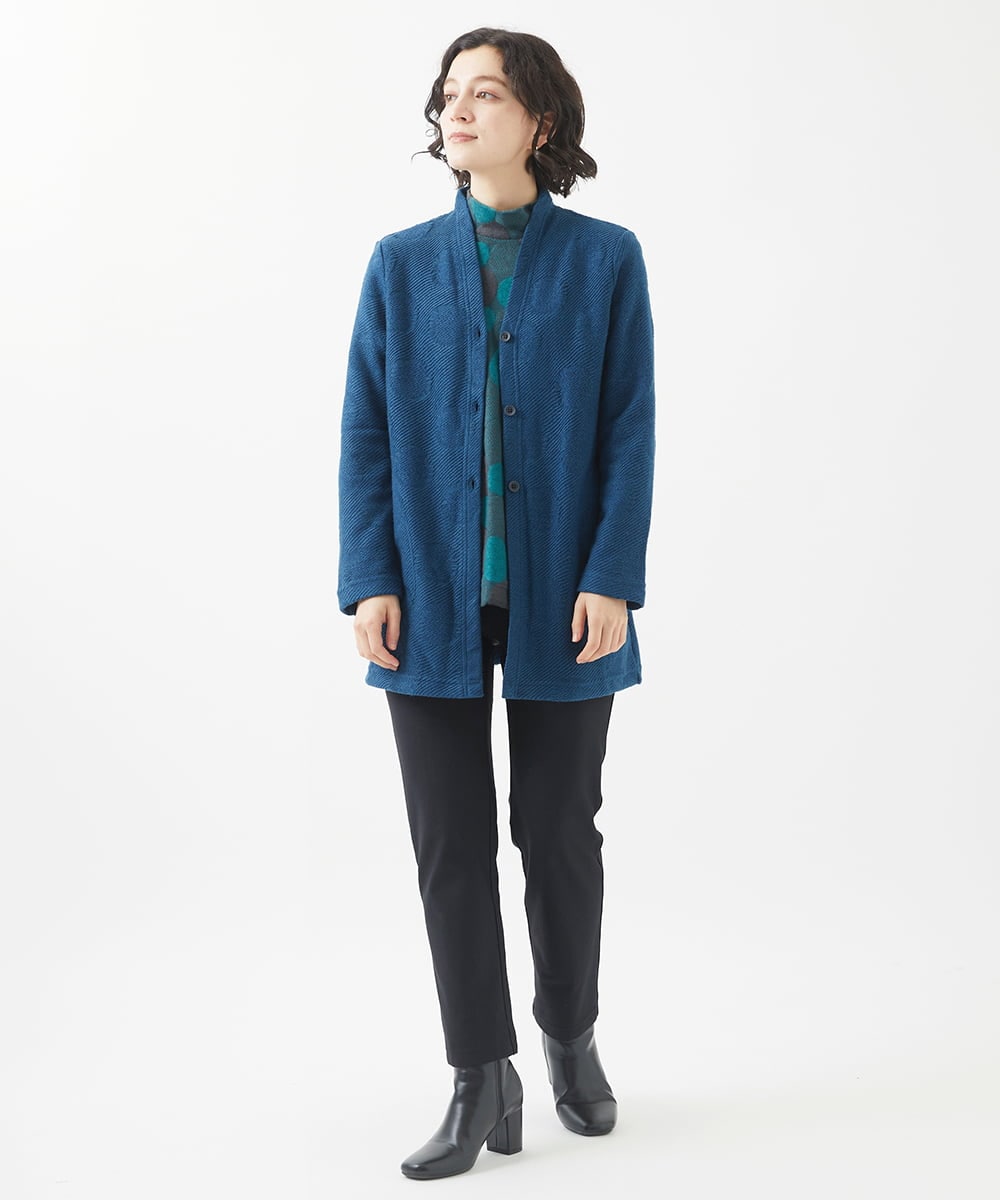 NHLAC91170 GIANNI LO GIUDICE(小さいサイズ)(メゾン ドゥ サンク) 裏起毛無地ハイテンションストレッチパンツ ブラック