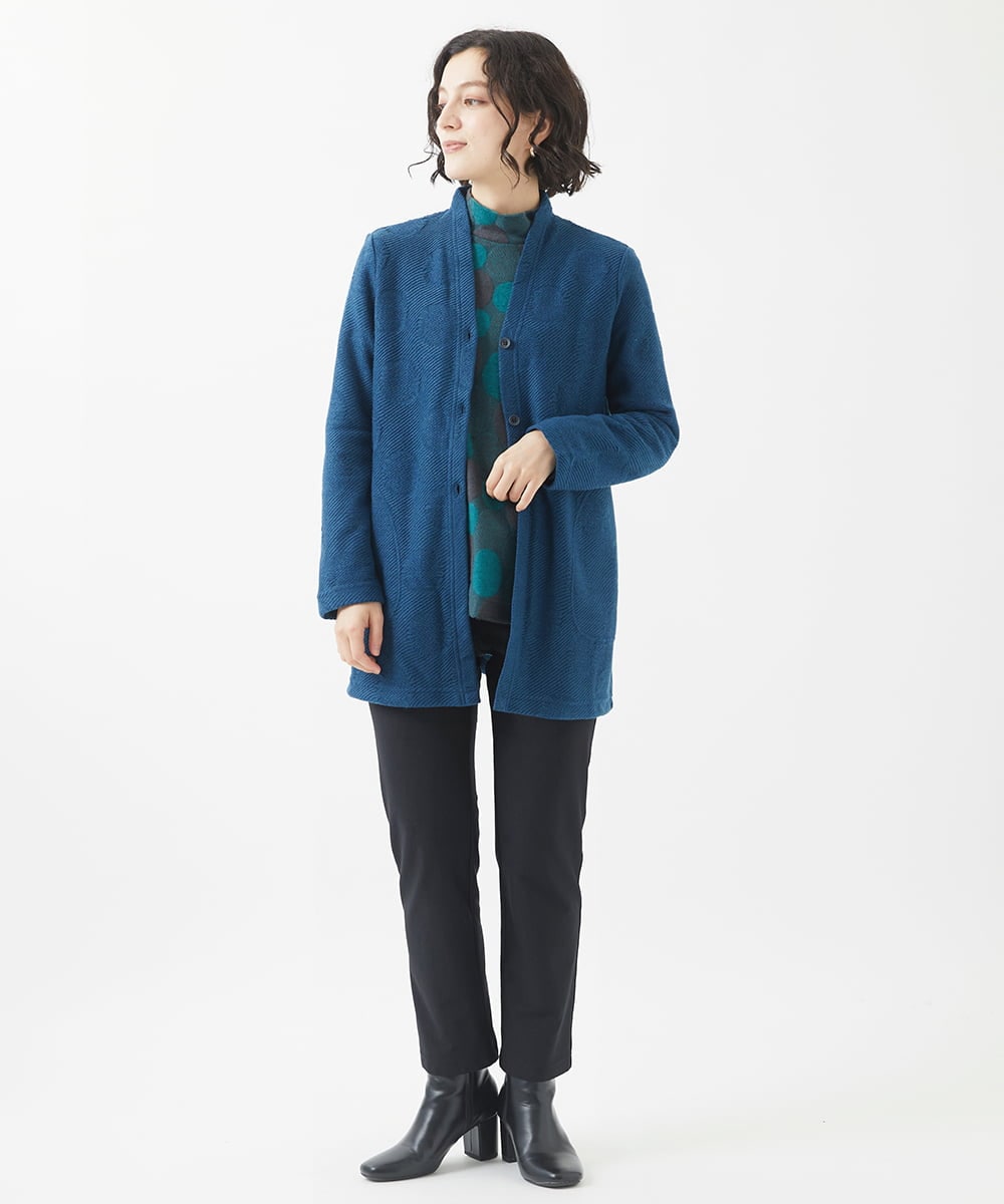 NHLAC91170 GIANNI LO GIUDICE(小さいサイズ)(メゾン ドゥ サンク) 裏起毛無地ハイテンションストレッチパンツ ブラック