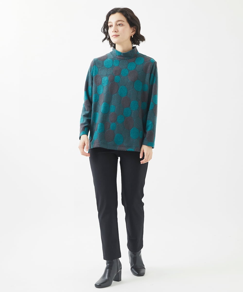 NHLAC91170 GIANNI LO GIUDICE(小さいサイズ)(メゾン ドゥ サンク) 裏起毛無地ハイテンションストレッチパンツ ブラック