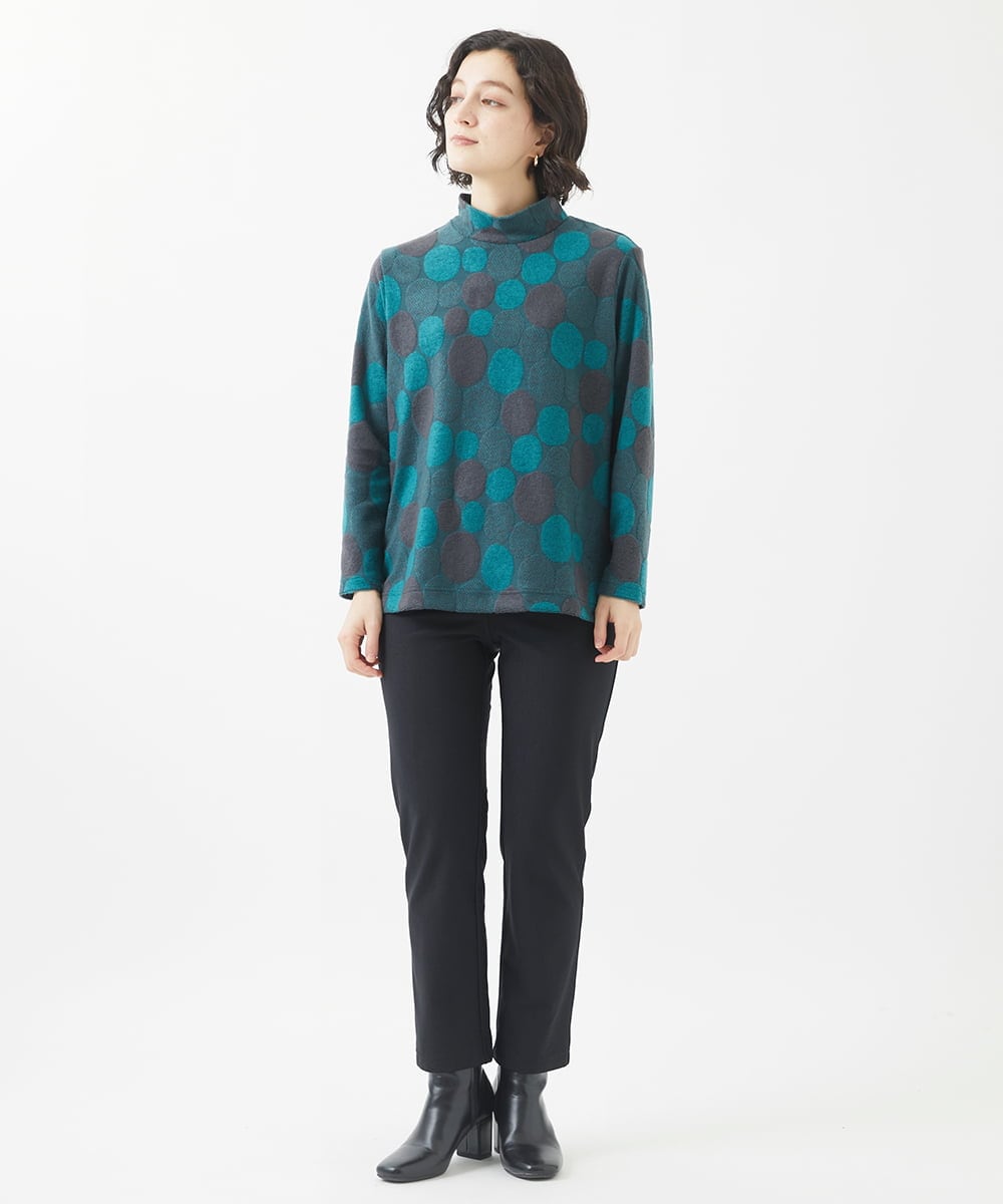 NHLAC91170 GIANNI LO GIUDICE(小さいサイズ)(メゾン ドゥ サンク) 裏起毛無地ハイテンションストレッチパンツ ブラック