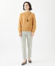 NHLAC91170 GIANNI LO GIUDICE(小さいサイズ)(メゾン ドゥ サンク) 裏起毛無地ハイテンションストレッチパンツ ブラック