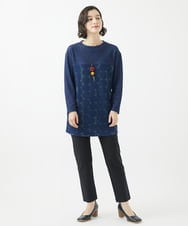 NHLAC91170 GIANNI LO GIUDICE(小さいサイズ)(メゾン ドゥ サンク) 裏起毛無地ハイテンションストレッチパンツ ブラック