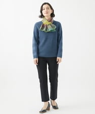 NHLAC91170 GIANNI LO GIUDICE(小さいサイズ)(メゾン ドゥ サンク) 裏起毛無地ハイテンションストレッチパンツ ブラック