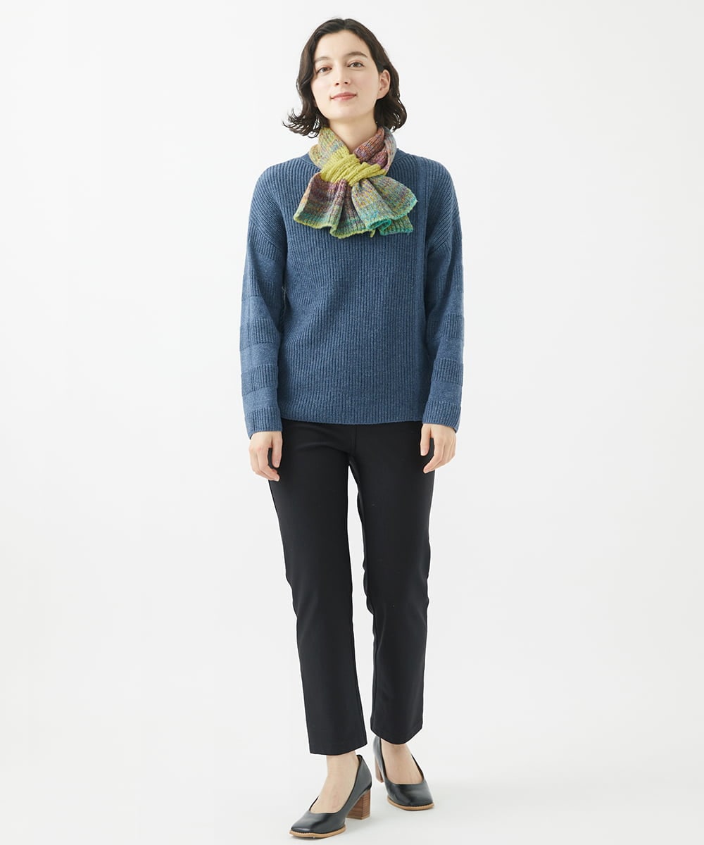 NHLAC91170 GIANNI LO GIUDICE(小さいサイズ)(メゾン ドゥ サンク) 裏起毛無地ハイテンションストレッチパンツ ブラック