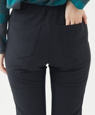 NHLAC91170 GIANNI LO GIUDICE(小さいサイズ)(メゾン ドゥ サンク) 裏起毛無地ハイテンションストレッチパンツ ブラック