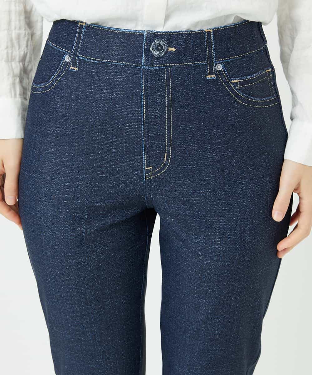 NHLAE13250 GIANNI LO GIUDICE(小さいサイズ)(メゾン ドゥ サンク) [リバーシブル]デニムリバーツイードプリントパンツ ネイビー