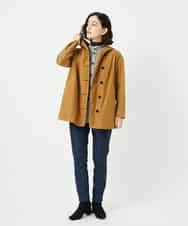 NHLAE13250 GIANNI LO GIUDICE(小さいサイズ)(メゾン ドゥ サンク) [リバーシブル]デニムリバーツイードプリントパンツ ネイビー