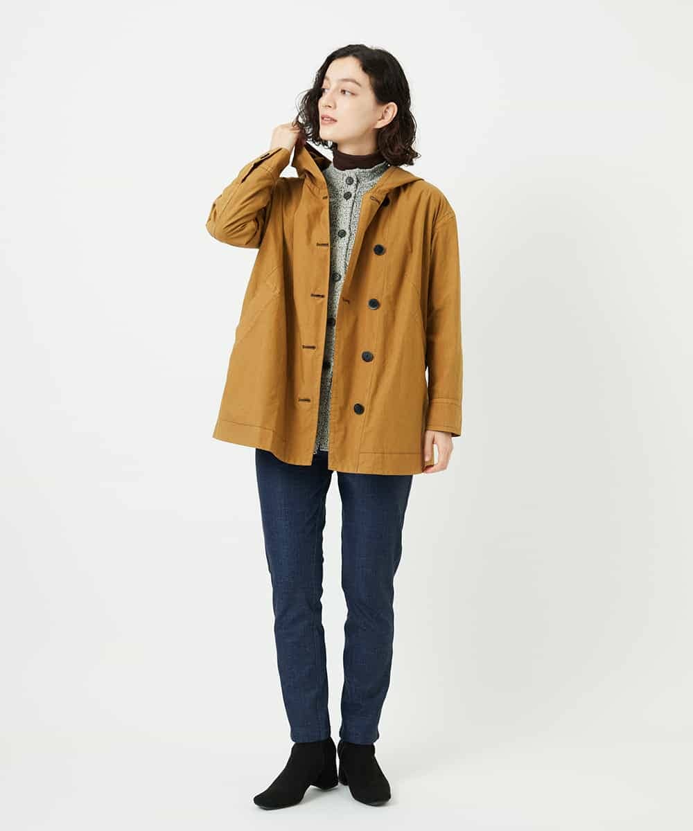 NHLAE13250 GIANNI LO GIUDICE(小さいサイズ)(メゾン ドゥ サンク) [リバーシブル]デニムリバーツイードプリントパンツ ネイビー