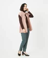 NHLAE13250 GIANNI LO GIUDICE(小さいサイズ)(メゾン ドゥ サンク) [リバーシブル]デニムリバーツイードプリントパンツ ネイビー