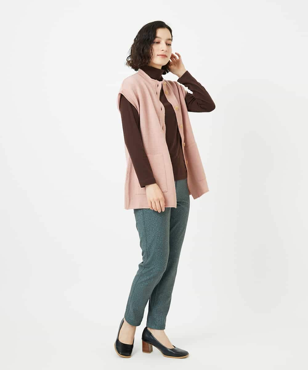 NHLAE13250 GIANNI LO GIUDICE(小さいサイズ)(メゾン ドゥ サンク) [リバーシブル]デニムリバーツイードプリントパンツ ネイビー