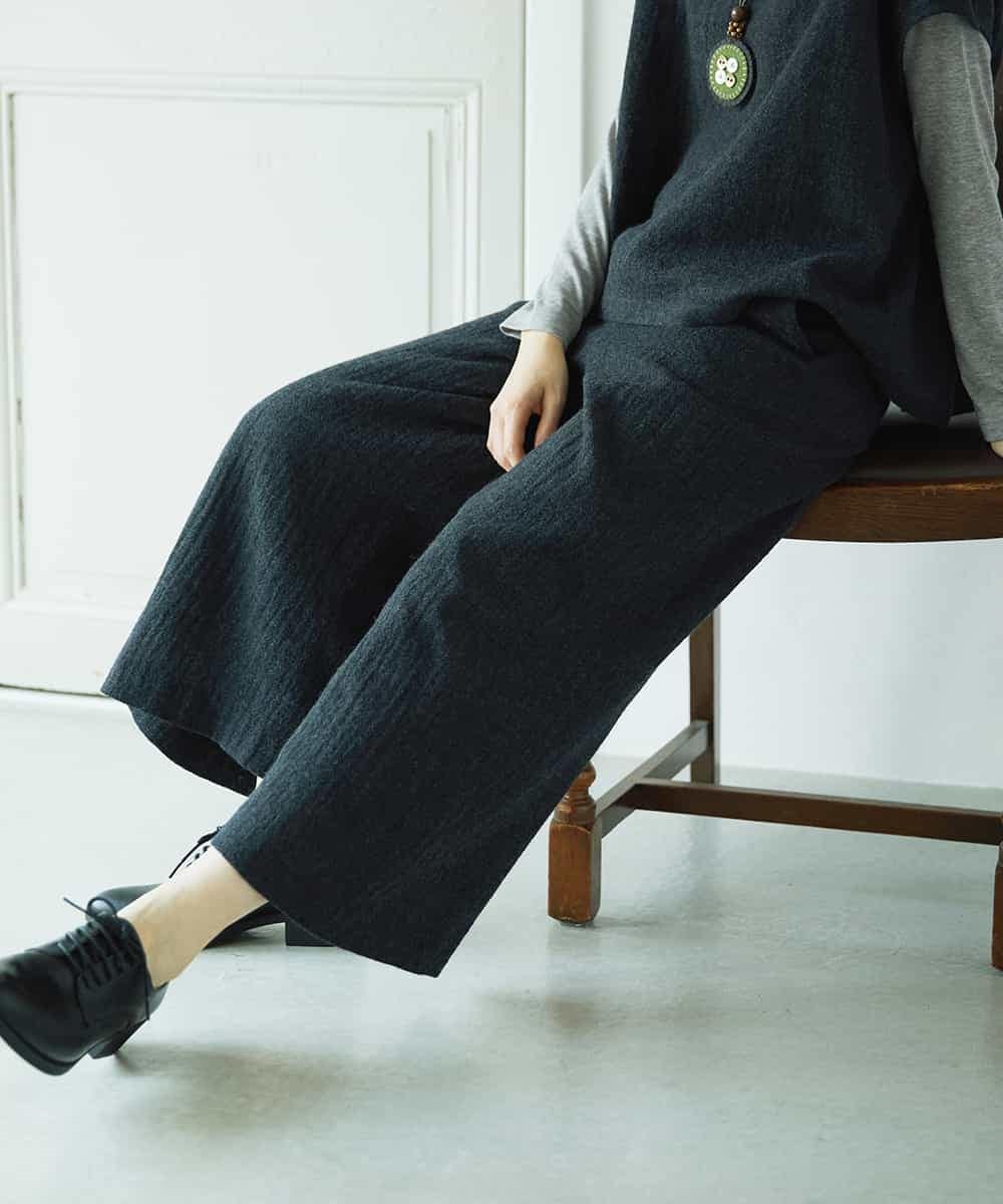 NHLAE36270 GIANNI LO GIUDICE(小さいサイズ)(メゾン ドゥ サンク) [セットアップ対応]リファインガーゼパンツ ベージュ