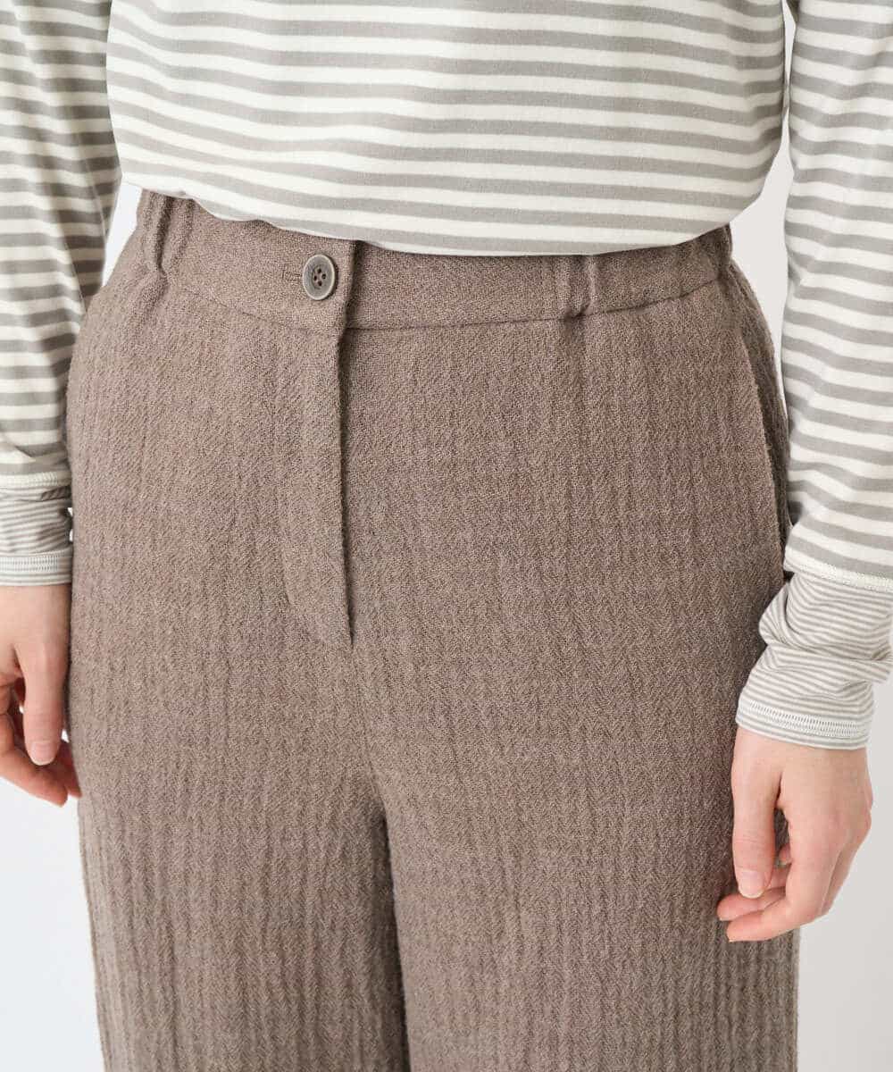 NHLAE36270 GIANNI LO GIUDICE(小さいサイズ)(メゾン ドゥ サンク) [セットアップ対応]リファインガーゼパンツ ベージュ