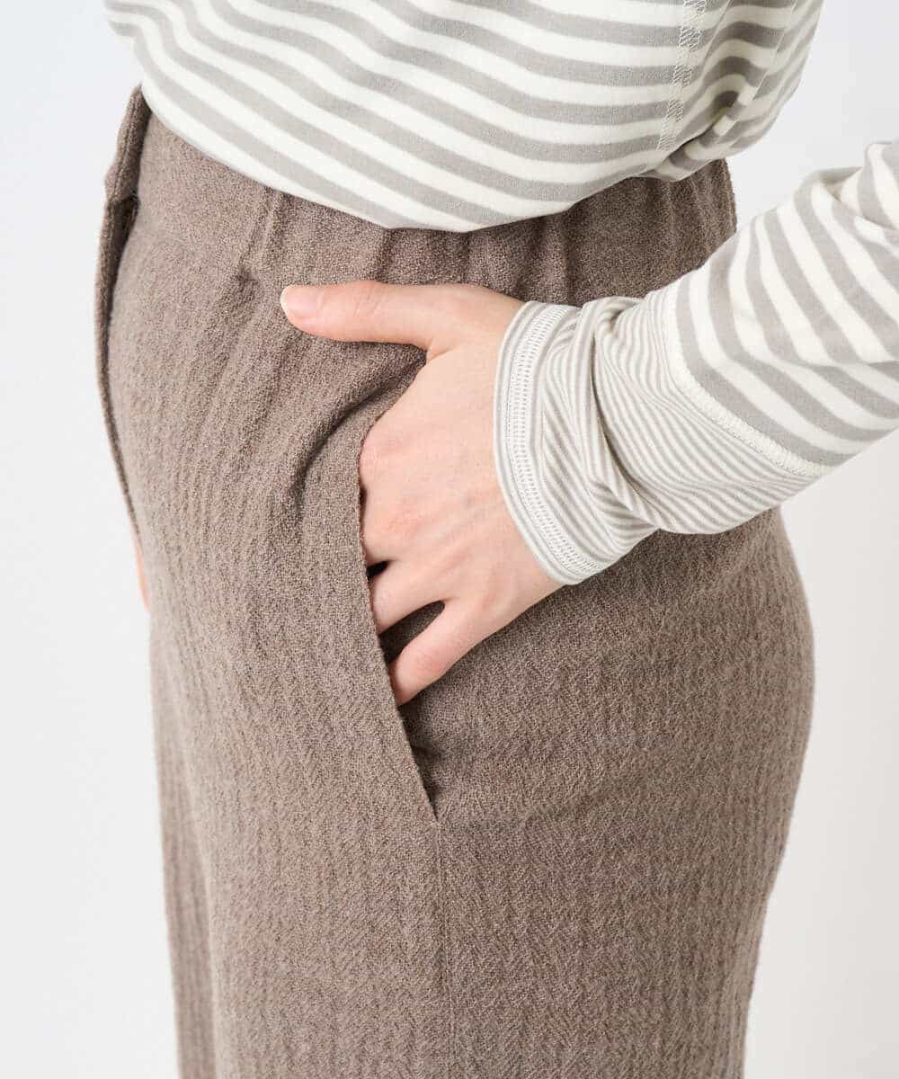 NHLAE36270 GIANNI LO GIUDICE(小さいサイズ)(メゾン ドゥ サンク) [セットアップ対応]リファインガーゼパンツ ベージュ