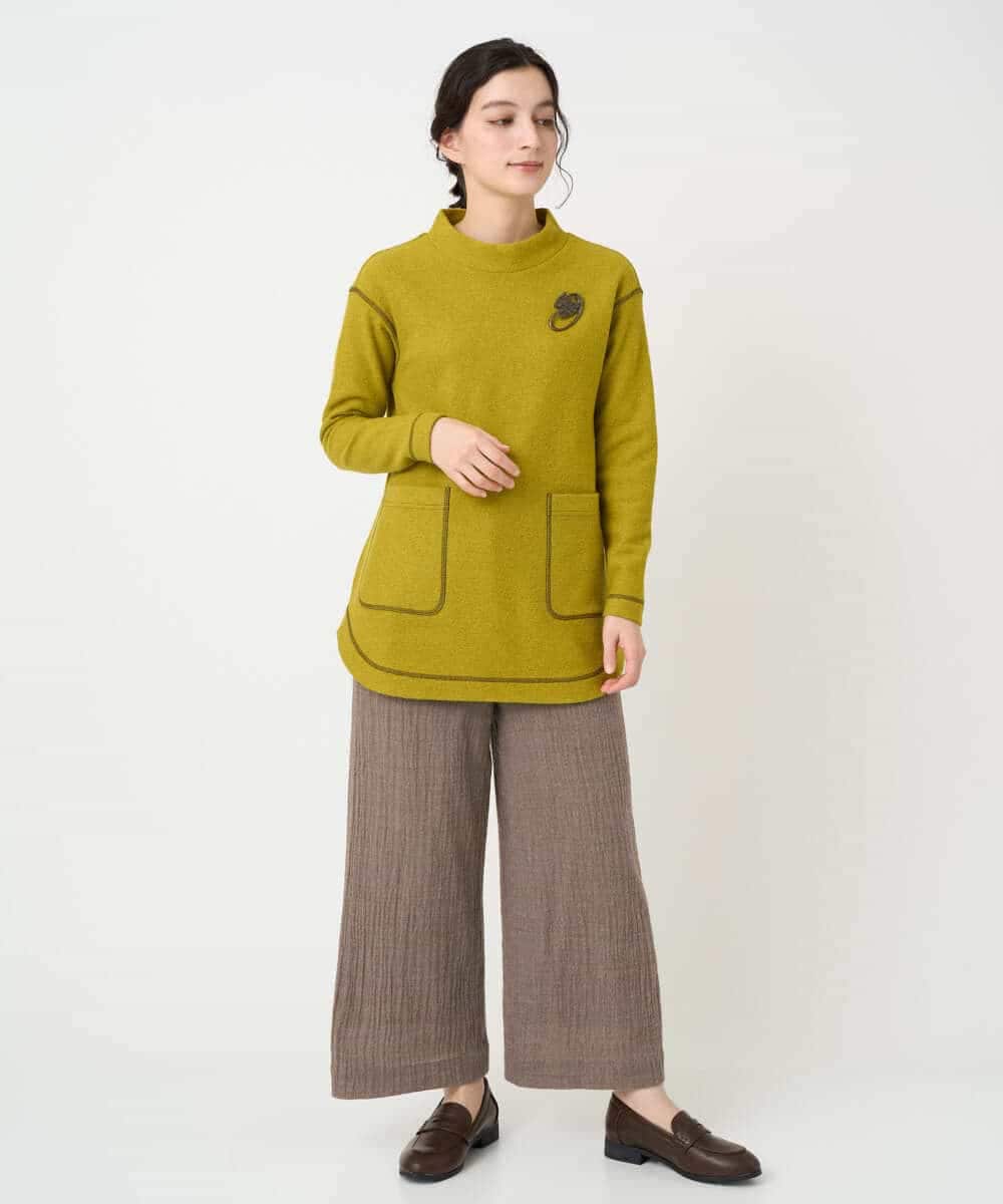 NHLAE36270 GIANNI LO GIUDICE(小さいサイズ)(メゾン ドゥ サンク) [セットアップ対応]リファインガーゼパンツ ベージュ