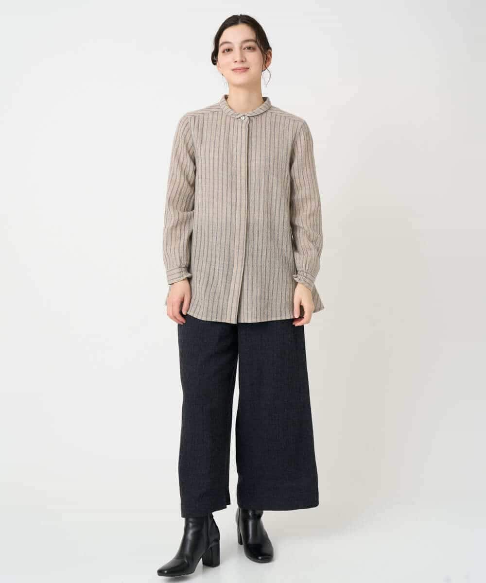 NHLAE36270 GIANNI LO GIUDICE(小さいサイズ)(メゾン ドゥ サンク) [セットアップ対応]リファインガーゼパンツ ベージュ