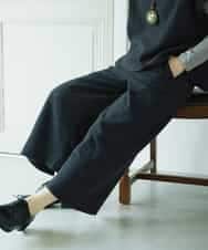 NHLAE36270 GIANNI LO GIUDICE(小さいサイズ)(メゾン ドゥ サンク) [セットアップ対応]リファインガーゼパンツ ダークグレー