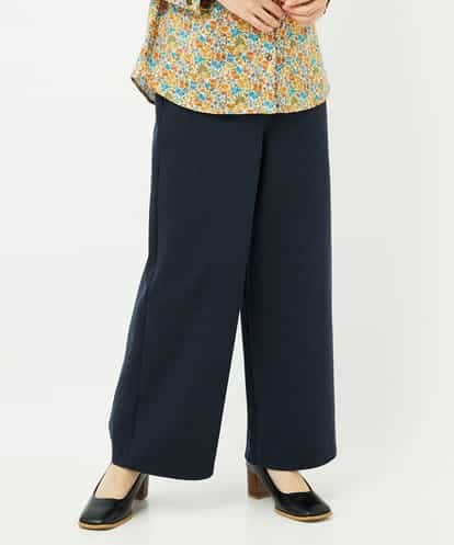 NHLAF81210  デニムジャージーセミワイドパンツ